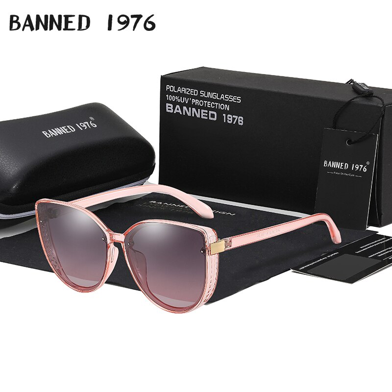 2020 새로운 편광 된 레이디 선글라스 패션 빈티지 여성 브랜드 디자이너 태양 안경 고양이 눈 여성 여성 원래 oculos